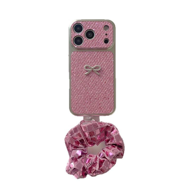 Custodia Lussuosa Colorata Galvanizzata con Stella e Fiocco di Diamanti per iPhone 17, Apple 16 Pro Max/15/14