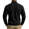 Men Fleece Casual Sweatshirt Half High Collar Long Sleeve Pullover Tops Arm Zipper Pocket Trend Loose Warm Outdoor Sport Men's Hoodie