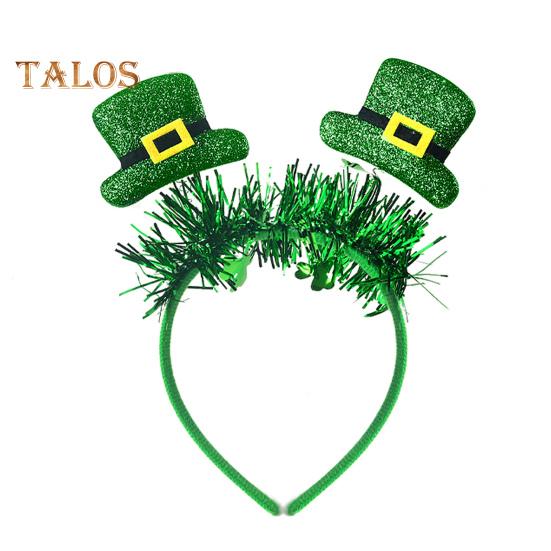 

улица. Повязка на голову ко Дню Святого Патрика, блестящий трилистник, цилиндр, обруч для волос, праздничная повязка на голову с клевером для женщин, девочек, мальчиков, вечеринок, мероприятий, нарядов D