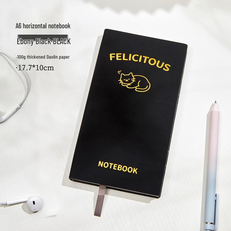 Fabric-Textured A6 Patterned Planner: Compact, Thickened Pocket Diary for Office and Business.