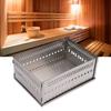 Sauna Stone Holder Multi Purpose Portable Stainless Steel Sauna Stone Basket for Charcoal Wood Burning Stove