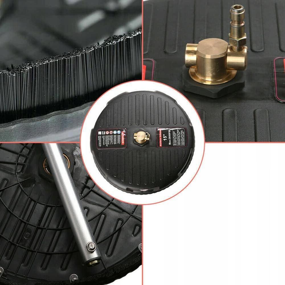 Rosfix Zestaw do Myjek Ciśnieniowych – Szczotka T-Racer 15"" z Lanca 1/4"" i 5 Dyszami | Pianownica 1000ml | Proszek Pianotwórczy 6g