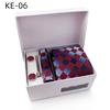 Men'S Tie Gift Box 6-Piece Set Tie Pocket Towel Scarf Cuff