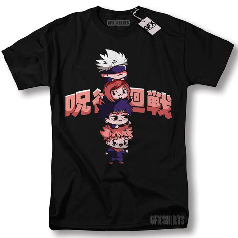 

Jujutsu Kaisen Chibi Shirt Satoru Gojo Ryomen Sukuna Nobara Anime Manga T-Shirt 4XL