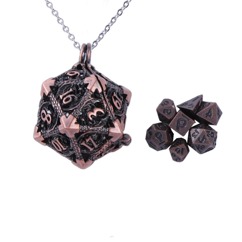 Elegant Metal Necklace Hollow Dices Set Pendant Clavicle Chain Hip Hop Style Collarbone Chain Jewelry for Women Girls