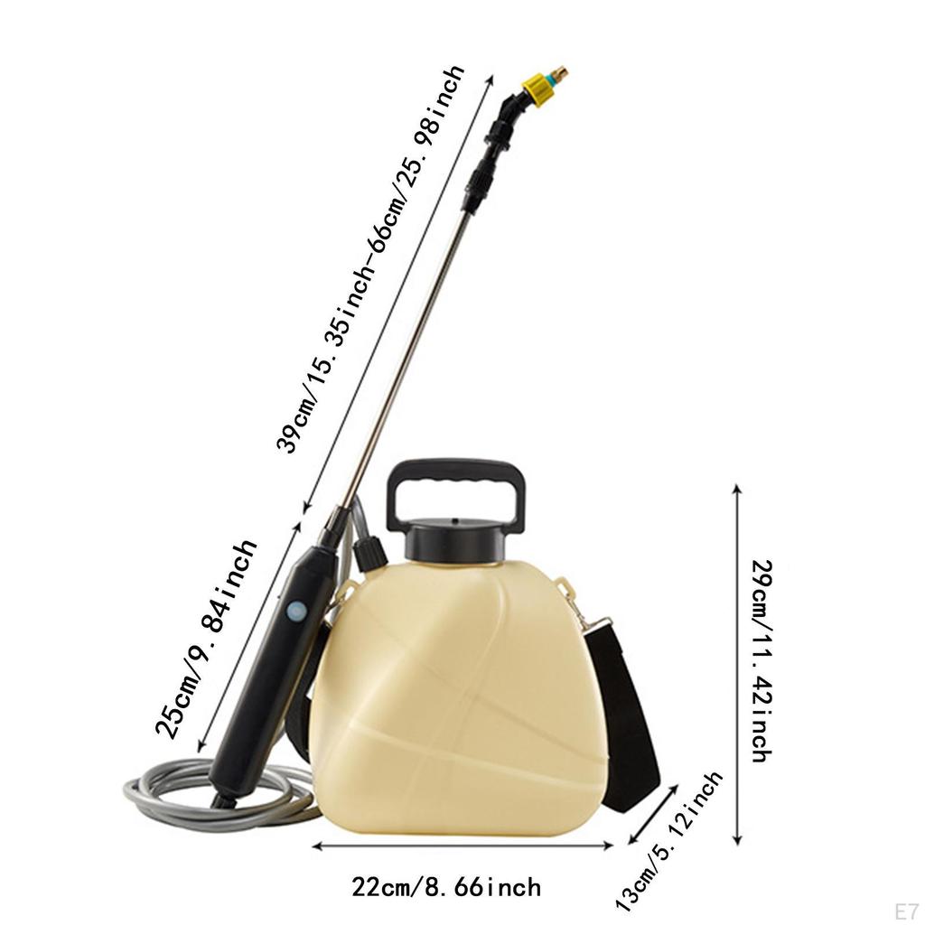 5 Liters Electric Plant Mister Sprayer Retractable Rod Portable Multifunctional USB Rechargeable for