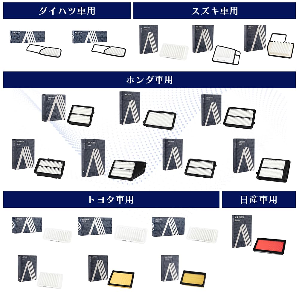 AISIN 17801-37021 Air Filter ARFT-9007 for Toyota Daihatsu Prius Voxy Noah