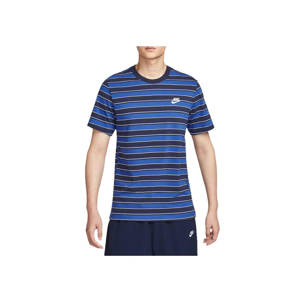 Nike Club Casual Fashion Simple Versatile Striped Short Sleeve T-Shirt Men Tops HJ0551-451
