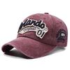 Retro Distressed Baseball Cap American Style Fashionable Embroidered English Letters With Ripped Visor New Cap