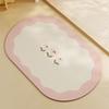 Bathroom Diatom Mud Floor Mat Special Carpet for Bathroom Floor Toilet Door Moisture Absorbing Fast-dry Anti-slip Mat