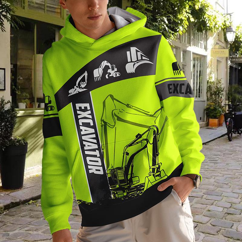 

Осенняя новинка 3D Happy Gesture Printed мужская тонкая толстовка с капюшоном повседневная удобная 3D цифровая печать толстовка мужская 8XL