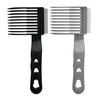 2Pcs Barber Fade Comb Professional Positioning Blending Curved Hair Clipper Comb Home Salon Hairdresser Men Hair Cutting Comb Barber