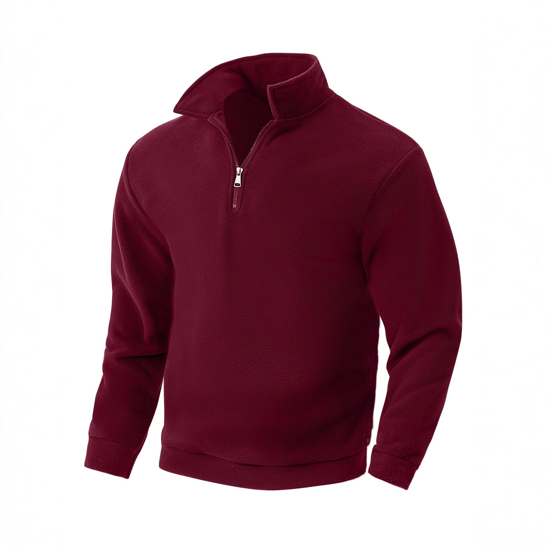 2026 New Autumn and Winter Men s Zipper Casual Lapel Sweatshirt Jacket L
