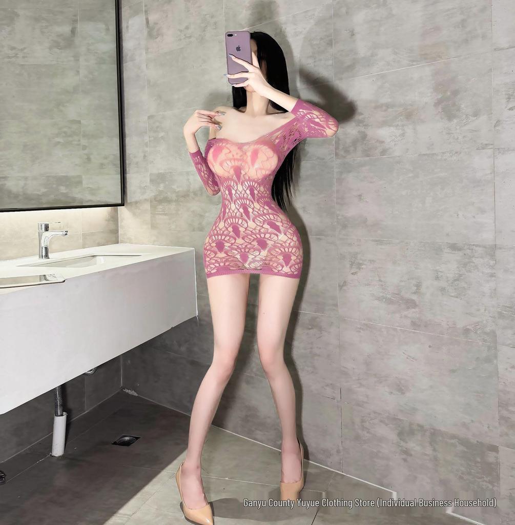 European & American Lace Open-Cup Open-Crotch Lingerie Set