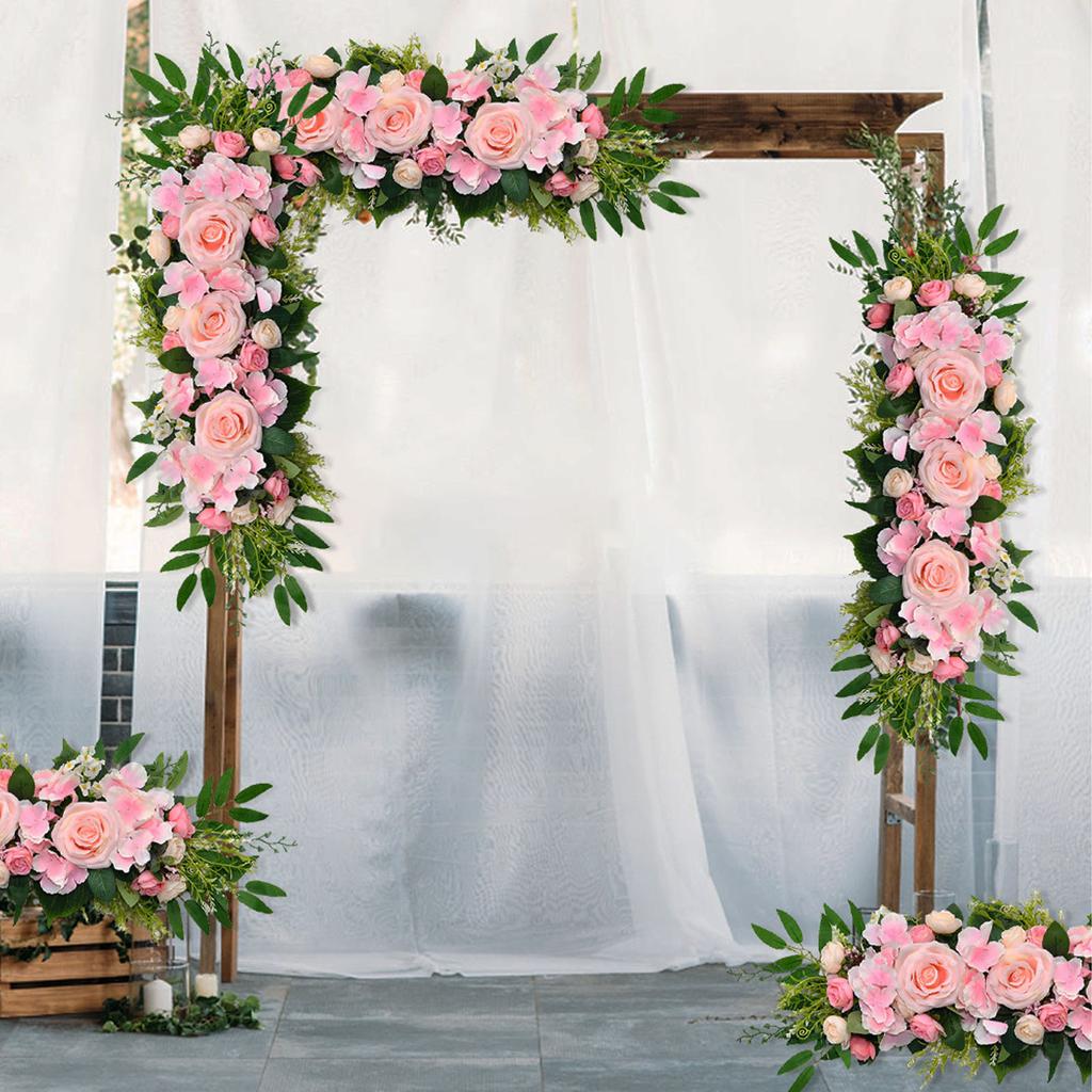 Artificial Garland 70x15cm Lifelike Silk Flower Vine for Wedding Dining Table Home Decor