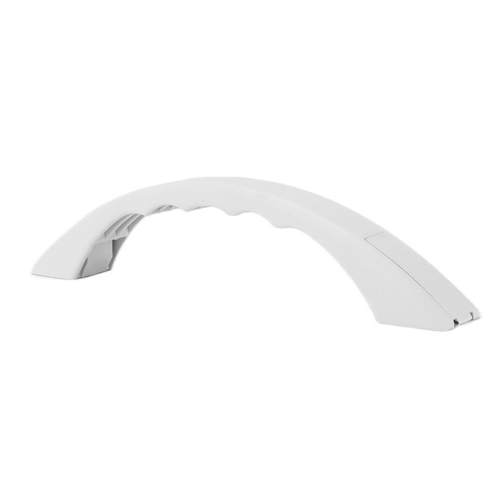 Polypropylene Door Entry Handle White Curved Support Handle Universal Handle with Cap  Trailer