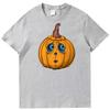 Halloween Pumpkin Fashion Graphic T Shirts Cotton Round Neck Tshirt Unisex Streetwear Summer New Shirts And Tshirts