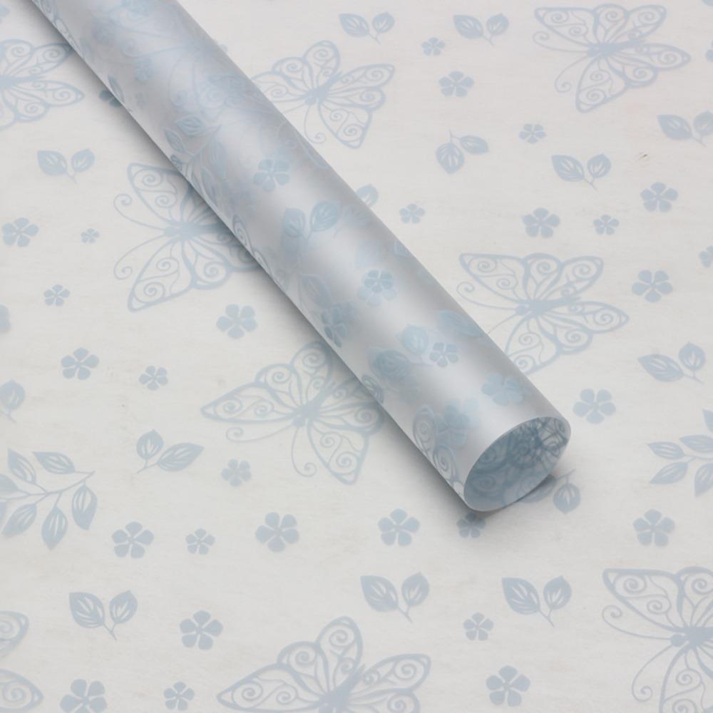 20Pcs Translucent Butterfly Floral Wrapping Paper Butterfly Patterned Gift Packaging Paper Flower