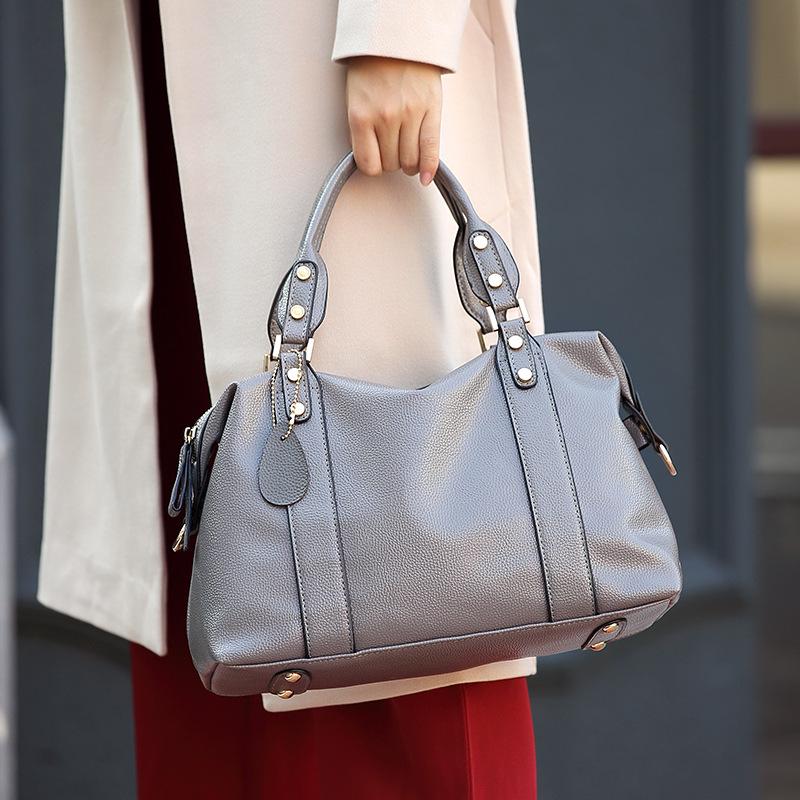 Ladies' Fashionable Boston Shoulder & Crossbody Pillow Bag
