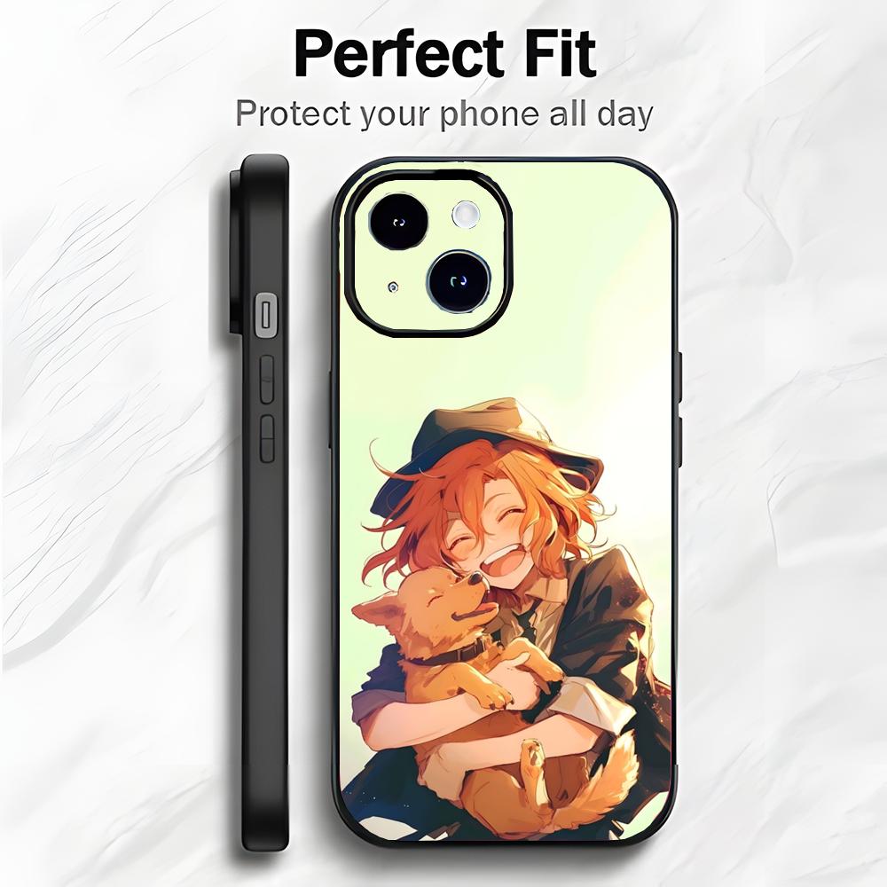 Cool Anime B-Bungo Stray Dogs Phone Case Phone Case Soft Packaging Lightweight For iPhone17 16 15 14 13ProMax