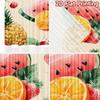 Set Of 2 Flat Printing Curtains Without Rod Fruit Fiesta Design Holiday Easter Printed Prints Curtain Light Filtering Made Polyester