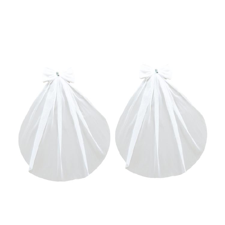 Тюлевая эполета Свадебный костюм ангела Наплечник Наплечная планка Украшение Съемный Свадебное платье Аксессуары слоновая кость