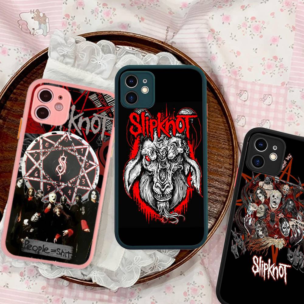 S-Slipknot Rock Matte Protective Case For IPhone 16 15 14 13 12 11 Pro Max X XS MAX Protection Case