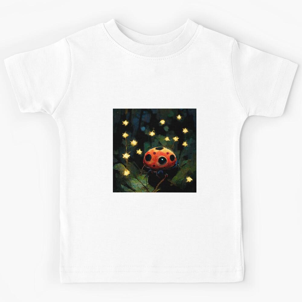 A Ladybug Casting A Spell In The Forest Under A Starlit Sky Kids T-Shirt 170