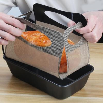 2Pcs Nonstick Silicone Baking Mats Heat Resistant Bread Slings Lifter Loaves Pan Liner Multipurpose Dough Transfer Tool