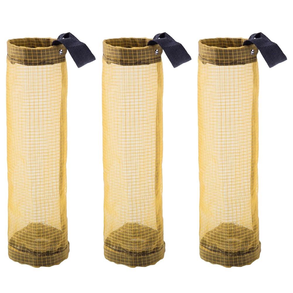 Space Saving Round Sundries Storage Bags for Kitchen Wall Mounting Set of 3