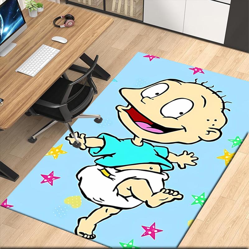Rugrats Printed Carpet, for Office Chair Living Room Bedroom Kitchen Room Decor Gifts.