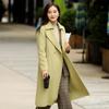 [Coat] Autumn/Winter Fashion Style Commuter Solid Color Medium To Long Women's Coat