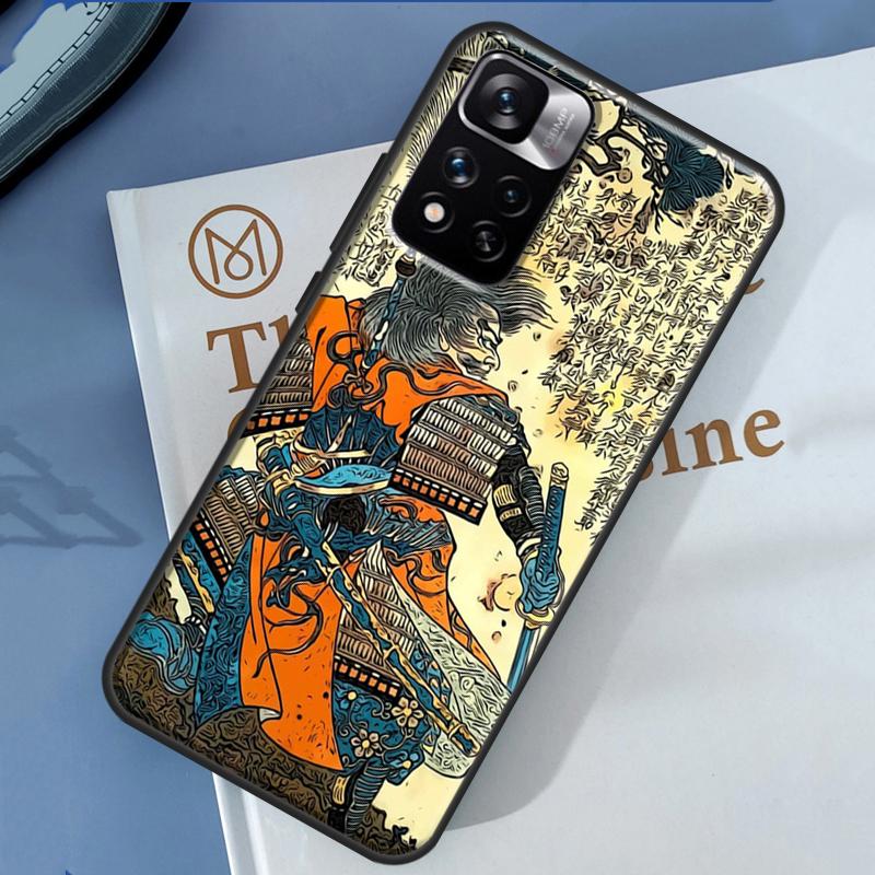 Samurai Mask Demon Case For Xiaomi Redmi 13C 10C 12C 14C Redmi Note 14 13 Pro 12 11 9 10 9S 10S 11S 12S Cover