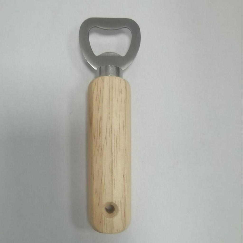 Wooden Handle Stainless Steel Beer Bottle Opener