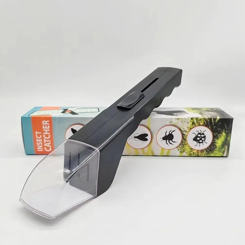 Eco Push Type Insect Catcher Contactless Bug Clip Safe Capture Tool No Kill Pest Collector for Home Garden Outdoor Exploration