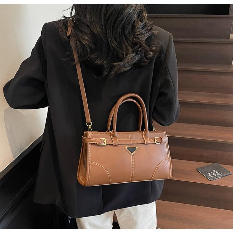 Retro Portable Small Square Bag Women's New Trendy Fashion Casual Shoulder Bag Versatile Texture Messenger Bag