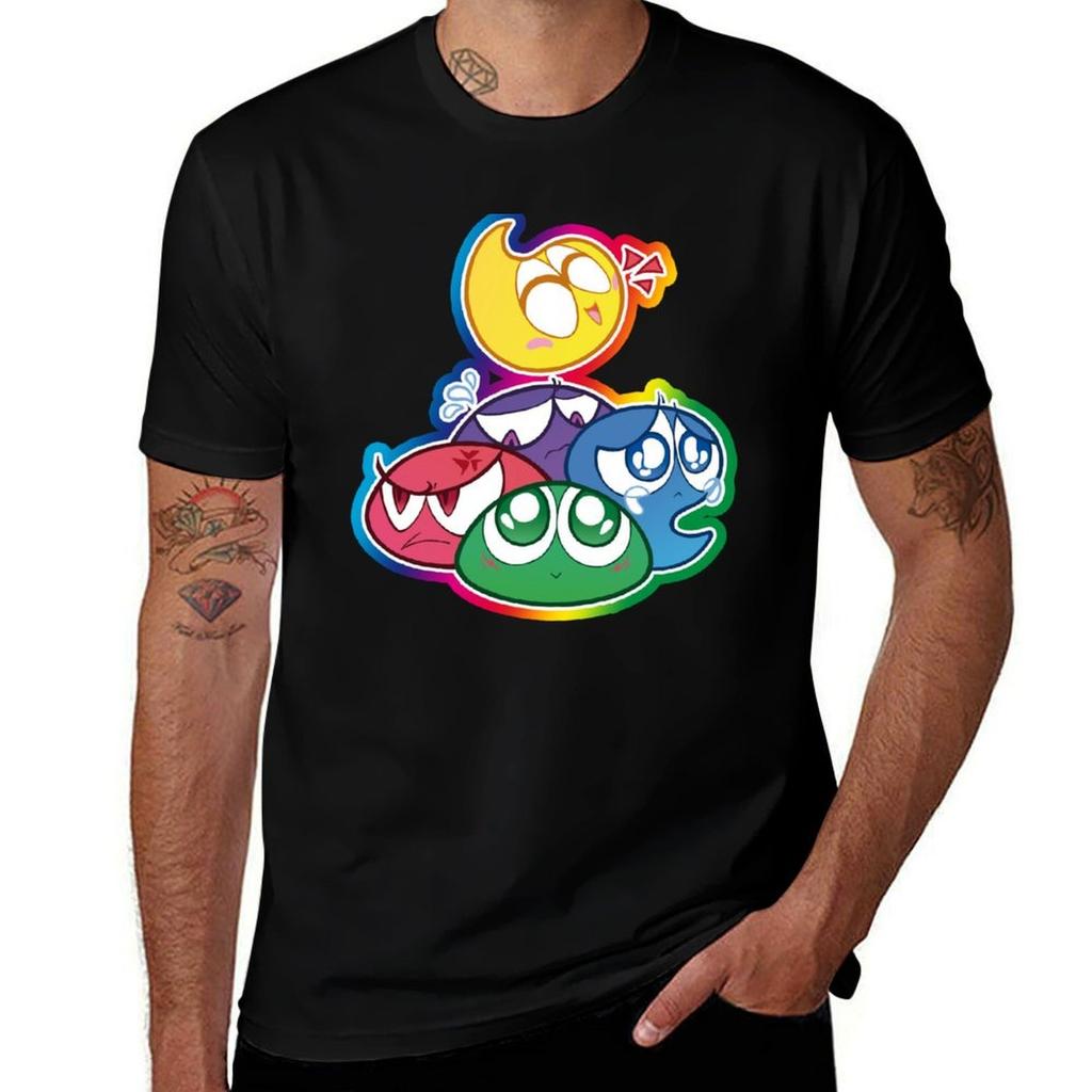 T-shirt Puyo Pop Résistant à l'eau T-shirt Décontracté