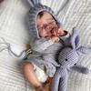 18 Inch Reborn Baby Doll Pascale Lifelike Newborn Doll Handmade Painted Hair 3D Skin Tone Visible Veins Gift Toy For Girls