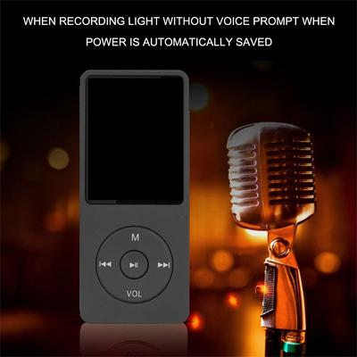 MP3/MP4 Player 64 GB Music Player 1.8"" Screen Portable MP3 Music Player with FM Radio Voice