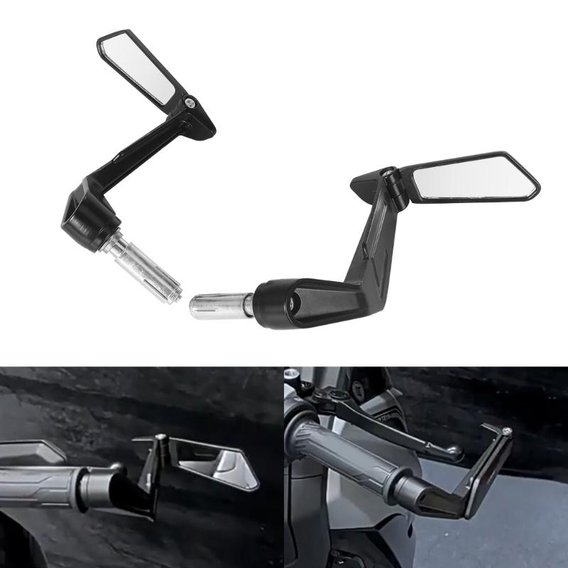 Anti Glares Motorcycle Rearview Mirror Broad Field Of View Shockproof Construction Easy Mounting
