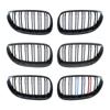 Para BMW Serie 5 E60 520i 523i 525i 528i 530i 535i 550i 2003 2004 2005 2006-2009 Rejilla Frontal Doble riñón Negro Brillante