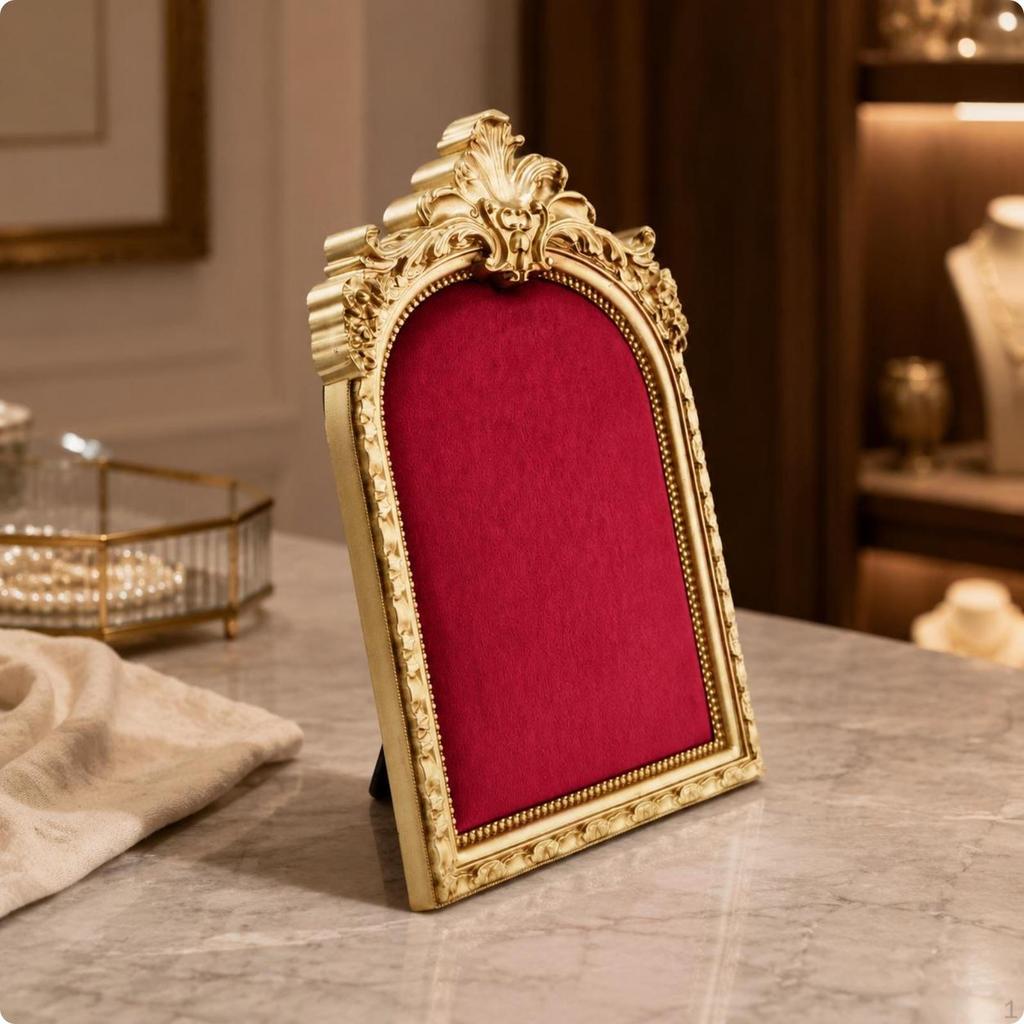 Jewelry Display Frame Antique Vintage Arched Earring Holder for Photography