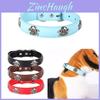 Trendy Punk Dog Collar With Unique Skull Decoration Made Of Soft Leather Suitable For Dogs Of All Sizes