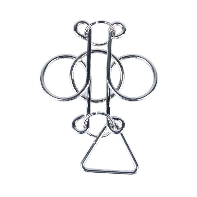 Nine-ring Puzzle Toys with High Difficulty To Untie The Rings, Loop-shaped Ring Intelligence Toy To Untie The Rings