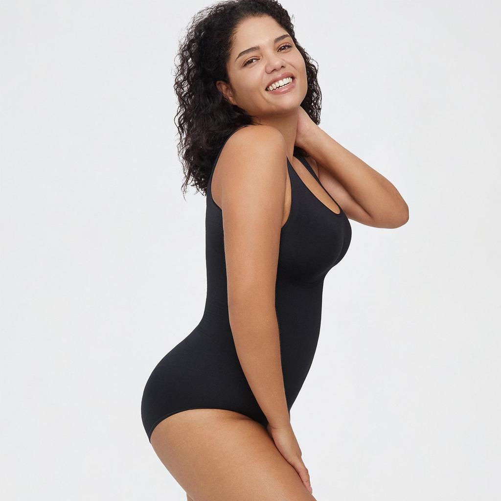 Seamless One-Piece Shaping Bodysuit with Bra, Abdomen Control & Hip Lift