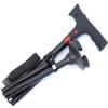 Foldable Aluminum Walker with Alarm, Dual Handgrips, Telescopic, Rotatable, with LED Light