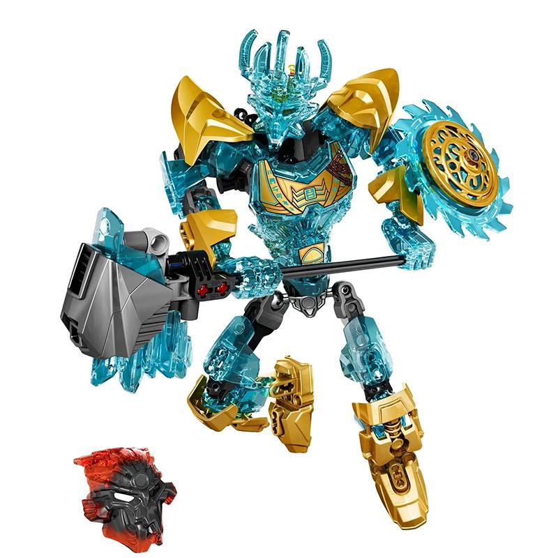Neue Bionicle Kreatur Meister der Goldenen Maske Bausteine Feuer Uniter Tahu Kombinierter Roboter Mech Steine Spielzeug Für Jungen Geschenke