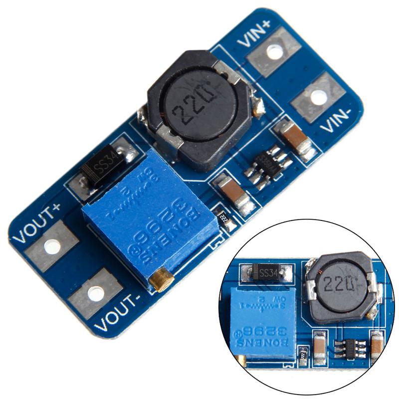 Booster Power Module MT3608 DC Step Up Module Adjustable Converter Booster Power Supply Output 2A