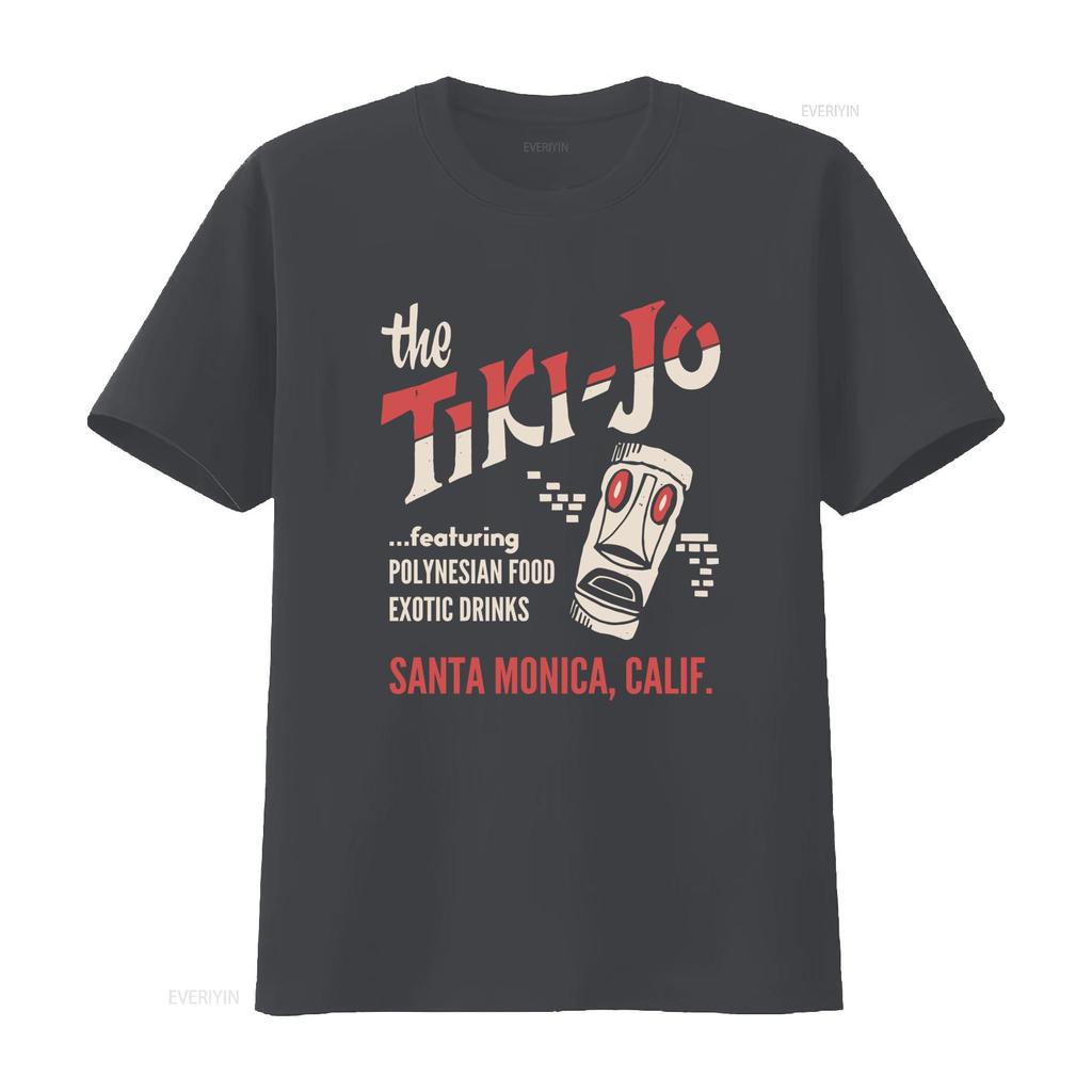 The Tiki Jo Santa Monica California Vintage Bar T Shirt Polynesian Food Exotic Drinks Design vintage Washed graphic