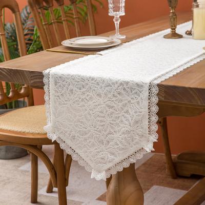 Spitze Spitze Tischläufer Tischset Überzug Stoffüberzug Handtuch Kommodenüberzug Stoff Kaffeetischdecke Tischdecke Schlichter Stoff